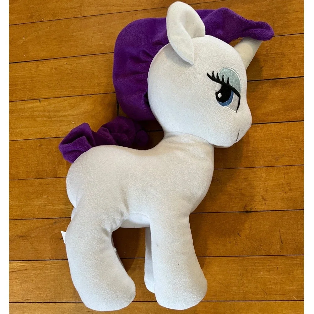 My Little Pony Rarity 15 inch Plush Hasbro 2017 White Purple Unicorn E1815 B9817